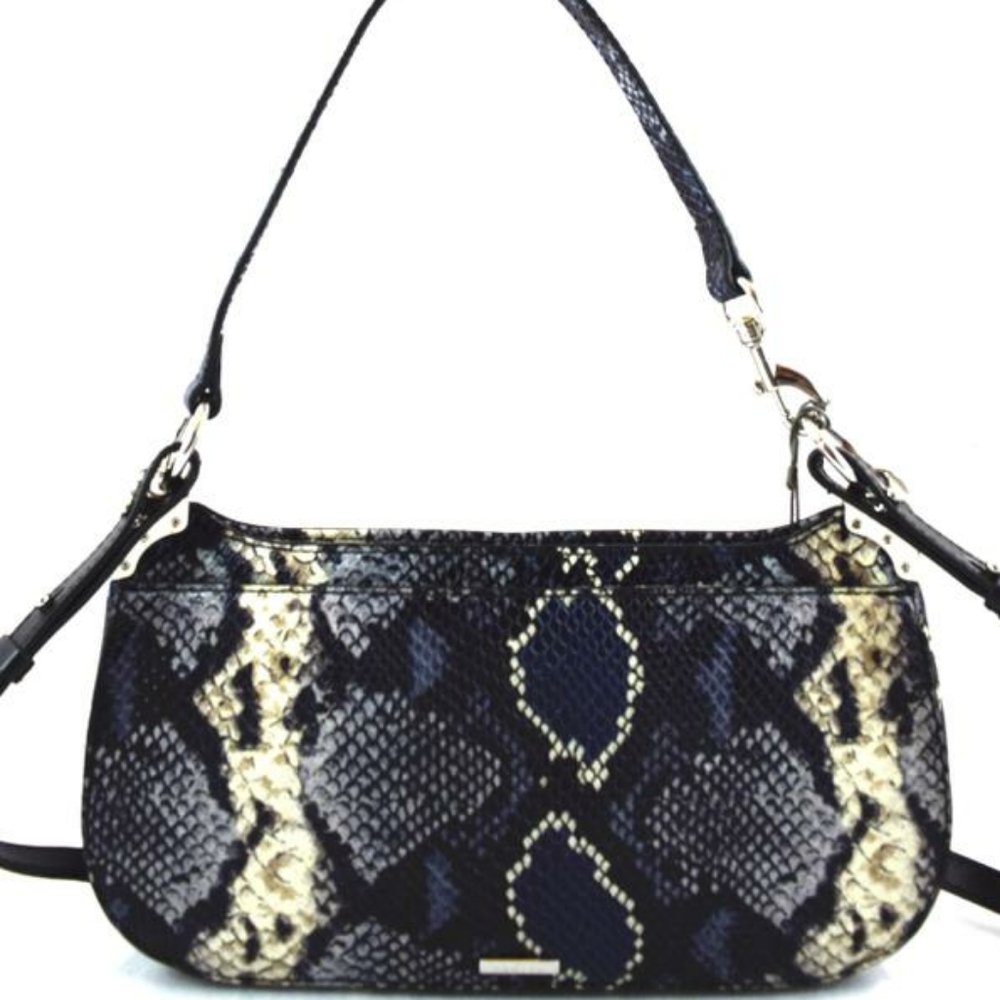 NEW Vince Camuto BNWT Blue/Cream snakeskin - Picture 5 of 6